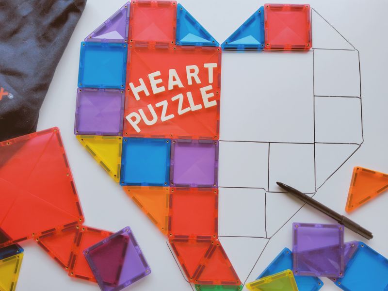 magnetic heart puzzle